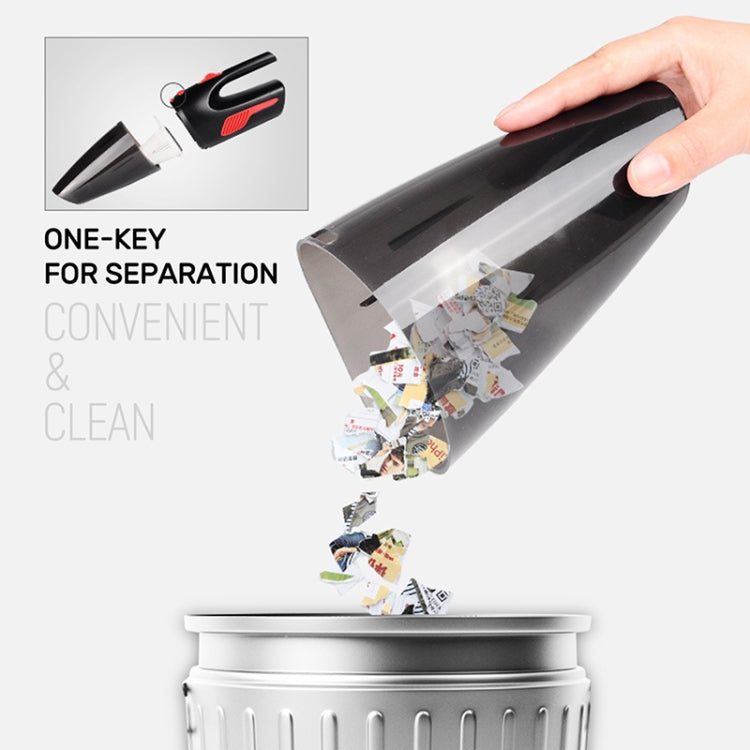 Car Wired Portable 120W Handheld Powerful Vacuum Cleaner with LED Light Cable Length: 5m, Wired with Light