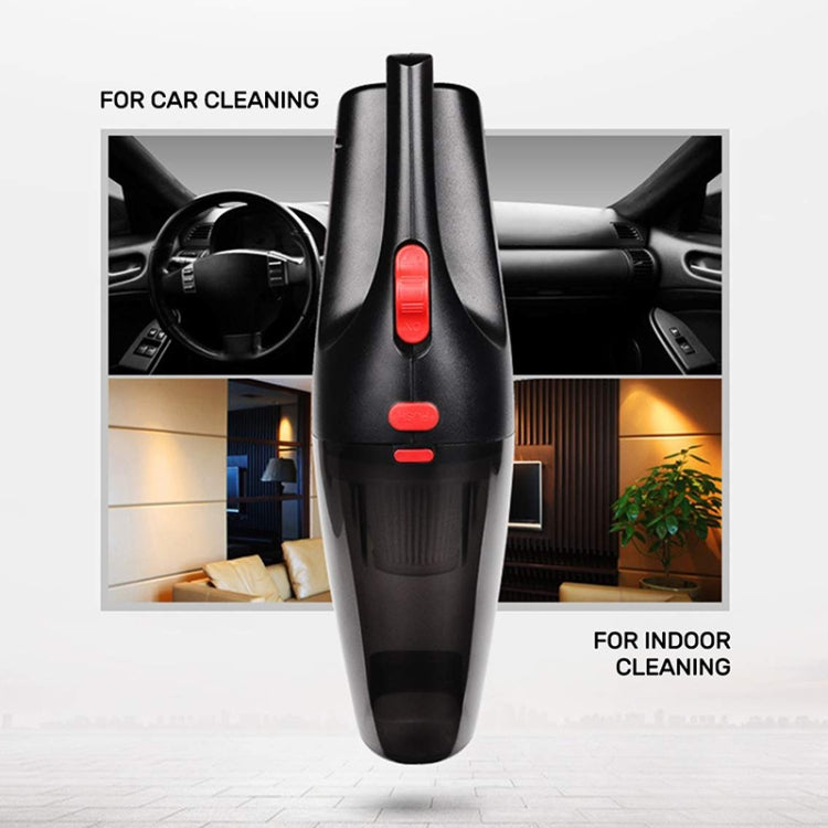 Car Wired Portable 120W Handheld Powerful Vacuum Cleaner with LED Light Cable Length: 5m, Wired with Light