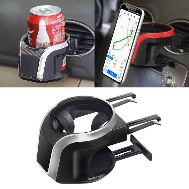 2 in 1 Car Air Outlet Magnetic Mount Beverage Cup Stand Phone Holder, 2 in 1 Phone Holder(Red), 2 in 1 Phone Holder