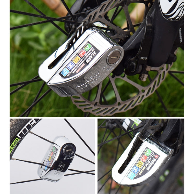 Motorcycles / Bicycle Anti-theft Lock Alarm Disc Brakes Lock with Cable and Bag, 8307 (Bronze)