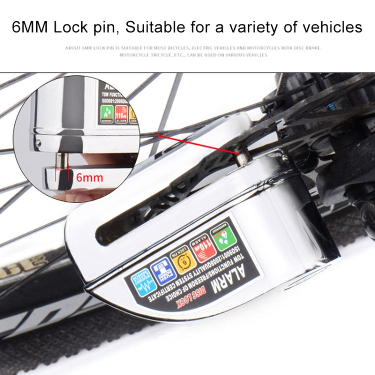 Motorcycles / Bicycle Anti-theft Lock Alarm Disc Brakes Lock with Cable and Bag, 8307 (Bronze)