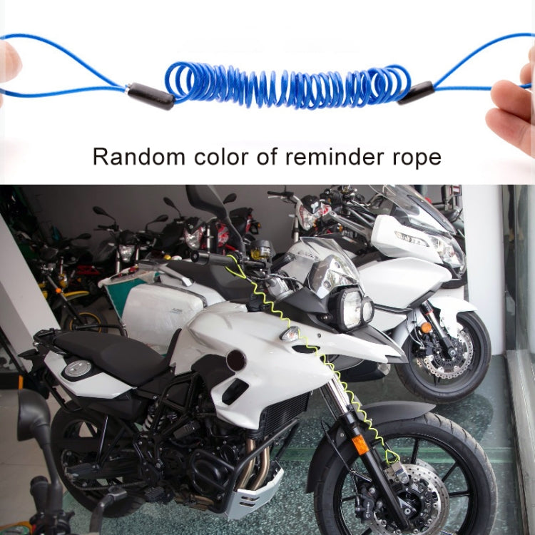 Motorcycles / Bicycle Anti-theft Lock Alarm Disc Brakes Lock with Cable and Bag, 8307 (Bronze)