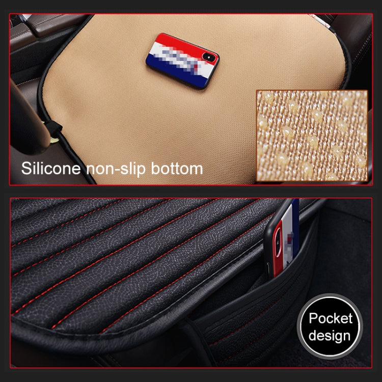 3 in 1 Car Seat Cushion Free Binding Half Inclusive Seat Mat Set, Half Inclusive (Black), Half Inclusive (Coffee), Half Inclusive (Grey), Half Inclusive (Blue), Half Inclusive (Beige), Half Inclusive (Red)