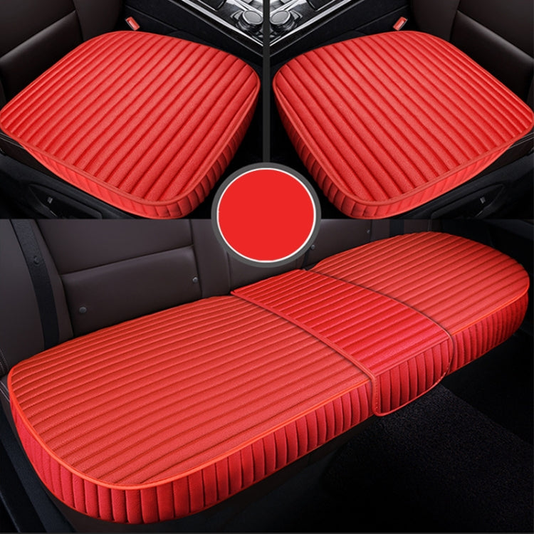 3 in 1 Car Seat Cushion Free Binding All Inclusive Seat Mat Set, All Inclusive (Red), All Inclusive (Black), All Inclusive (Coffee), All Inclusive (Grey), All Inclusive (Blue), All Inclusive (Beige)