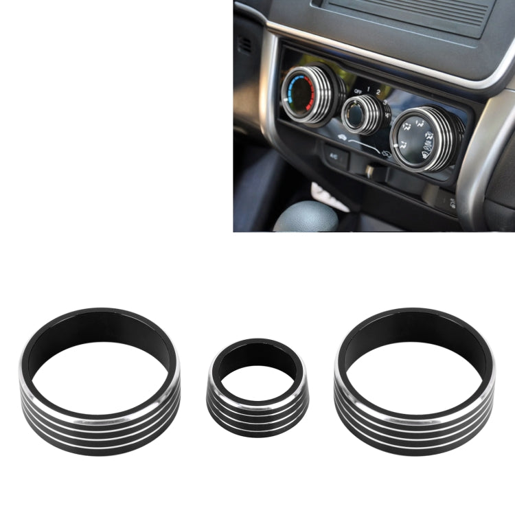 3 PCS Car Aluminum Alloy Air Conditioner Knob Case for Honda VEZEL / XR-V / Fit / GIENIA / City, For Honda VEZEL(Silver), For Honda VEZEL(Black), For Honda VEZEL(Gold), For Honda VEZEL(Blue), For Honda VEZEL(Red)