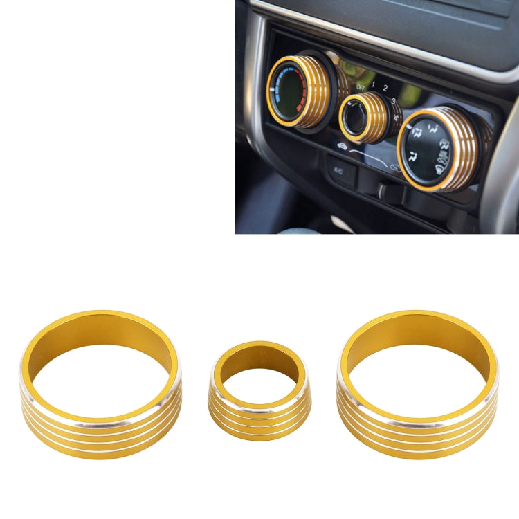 3 PCS Car Aluminum Alloy Air Conditioner Knob Case for Honda VEZEL / XR-V / Fit / GIENIA / City, For Honda VEZEL(Silver), For Honda VEZEL(Black), For Honda VEZEL(Gold), For Honda VEZEL(Blue), For Honda VEZEL(Red)