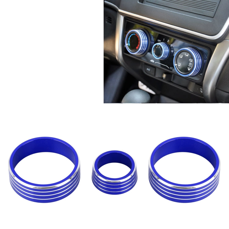 3 PCS Car Aluminum Alloy Air Conditioner Knob Case for Honda VEZEL / XR-V / Fit / GIENIA / City, For Honda VEZEL(Silver), For Honda VEZEL(Black), For Honda VEZEL(Gold), For Honda VEZEL(Blue), For Honda VEZEL(Red)