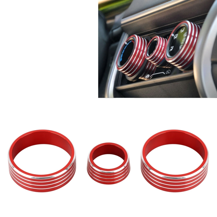 3 PCS Car Aluminum Alloy Air Conditioner Knob Case for Honda VEZEL / XR-V / Fit / GIENIA / City, For Honda VEZEL(Silver), For Honda VEZEL(Black), For Honda VEZEL(Gold), For Honda VEZEL(Blue), For Honda VEZEL(Red)
