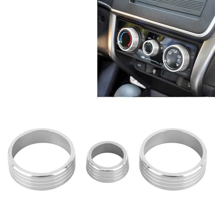 3 PCS Car Aluminum Alloy Air Conditioner Knob Case for Honda VEZEL / XR-V / Fit / GIENIA / City, For Honda VEZEL(Silver), For Honda VEZEL(Black), For Honda VEZEL(Gold), For Honda VEZEL(Blue), For Honda VEZEL(Red)
