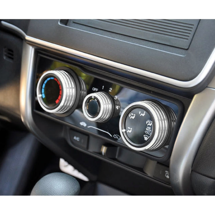 3 PCS Car Aluminum Alloy Air Conditioner Knob Case for Honda VEZEL / XR-V / Fit / GIENIA / City, For Honda VEZEL(Silver), For Honda VEZEL(Black), For Honda VEZEL(Gold), For Honda VEZEL(Blue), For Honda VEZEL(Red)