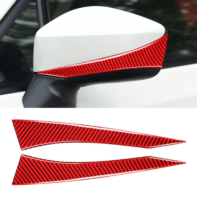 Car Carbon Fiber Rearview Mirror Anti-collision Strip for Subaru BRZ / Toyota 86 2013-2017, Left and Right Drive Universal, Rearview Mirror Anti-collision Strip