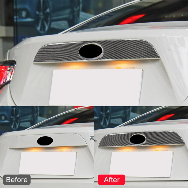 Car Carbon Fiber Rear Logo Decorative Strip for Subaru BRZ / Toyota 86 2013-2020, Left and Right Drive Universal, Rear Logo