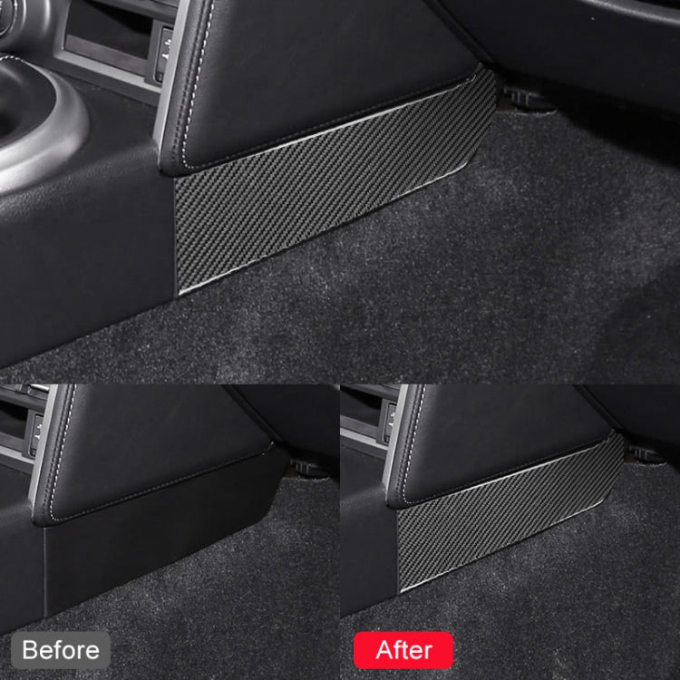 Car Carbon Fiber Central Control Side Gear Position Decorative Sticker for Subaru BRZ / Toyota 86 2013-2020, Left and Right Drive Universal, Side Gear Position