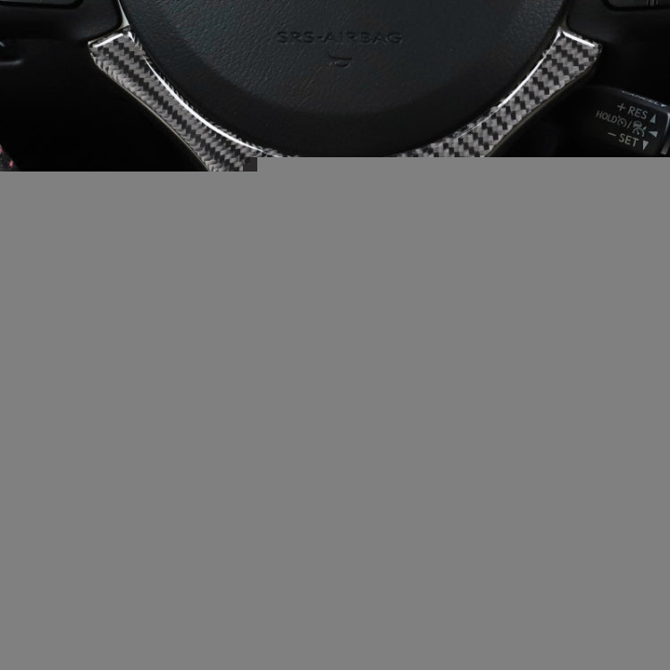Car Carbon Fiber Steering Wheel Decorative Sticker for Lexus IS250 2013-, Left Drive, Steering Wheel