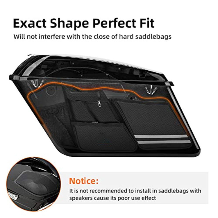 2 PCS Motorcycle Saddle Bags Storage Tool Side Pouch Bags, Side Pouch Bags