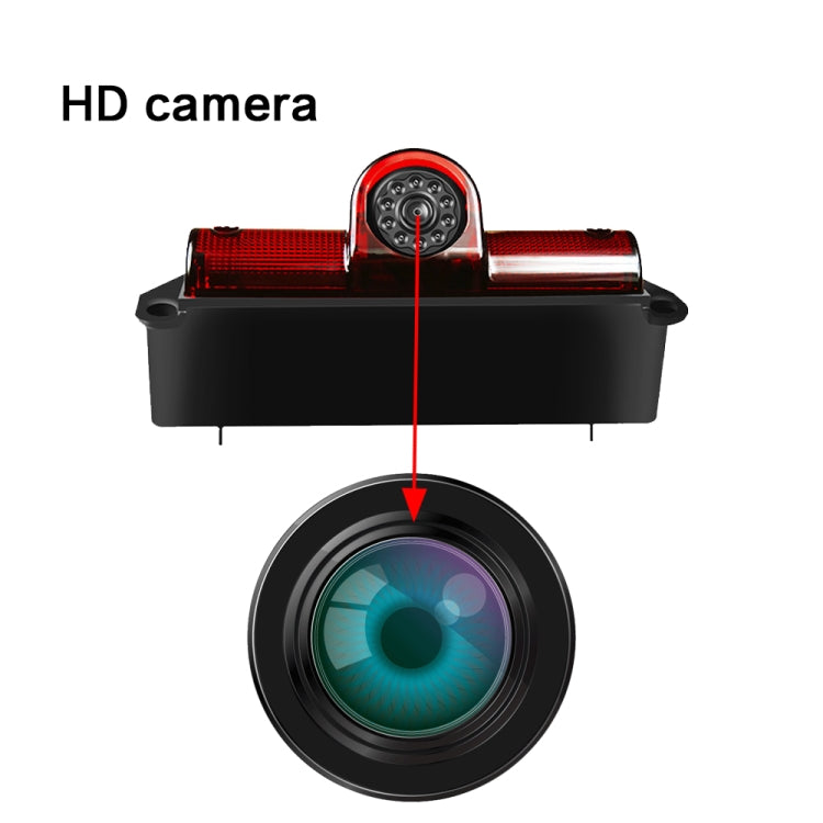 PZ467 Car Waterproof 170 Degree Brake Light View Camera + 7 inch Rearview Monitor for Chevrolet, PZ467 + 7 inch Rearview Monitor