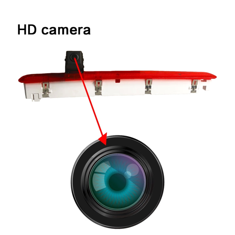 PZ473 Car Waterproof 170 Degree Brake Light View Camera for Volkswagen T6 Single Door, PZ473