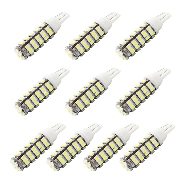 10 PCS T10 DC12V / 1.5W / 6500K / 75LM Car Clearance Lights Reading Lamp with 68LEDs SMD-3020 Lamp Beads, T10 DC12V / 1.5W / 6500K