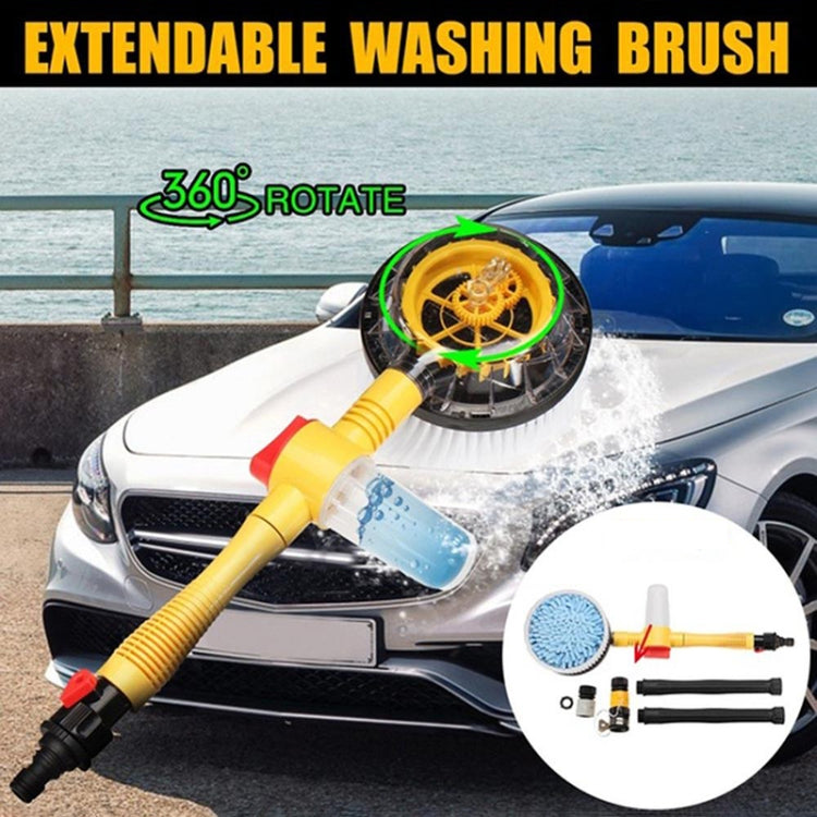 Car Cleaning Tools Chenille Automatic Rotating Car Wash Brush, Style: Water Brush + 10m Water Pipe, Style: Water Brush + 10m Water Pipe