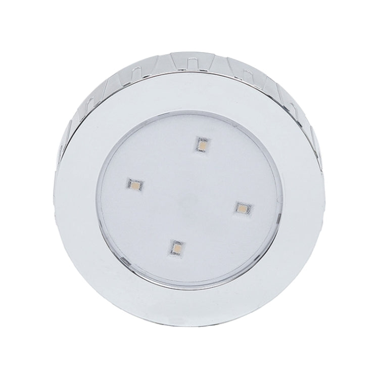 R-1633 4.5V / 0.3W 4LEDs Car Indoor Dome Light LED Touch Night Light, 4 LEDs (Gold), 4 LEDs(Silver)