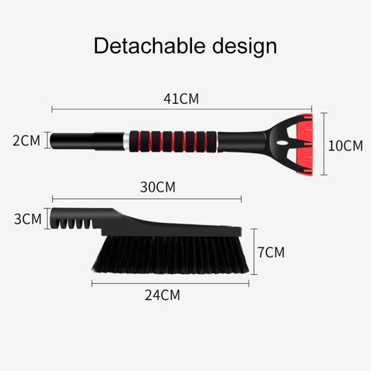 ST-3902 Car Multifunctional Removable Snow Scraper Snow Shovel, ST-3902 Black, ST-3902 Orange, ST-3902 Blue