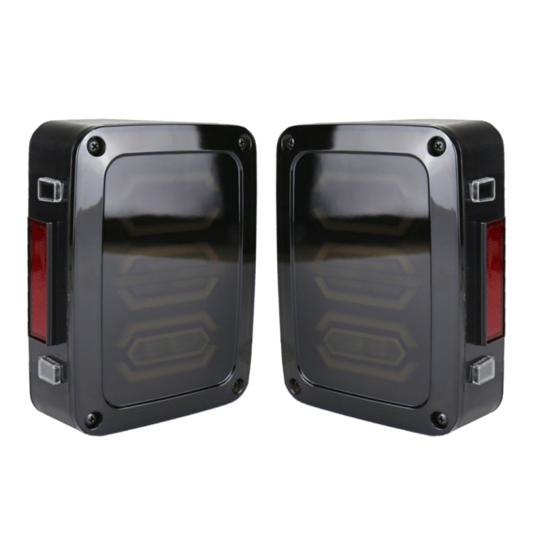1 Pair 15W DC 12V IP67 4 in 1 Car LED Tail Lights / Driving Lights / Brake Lights/Turn Reverse, European Version
