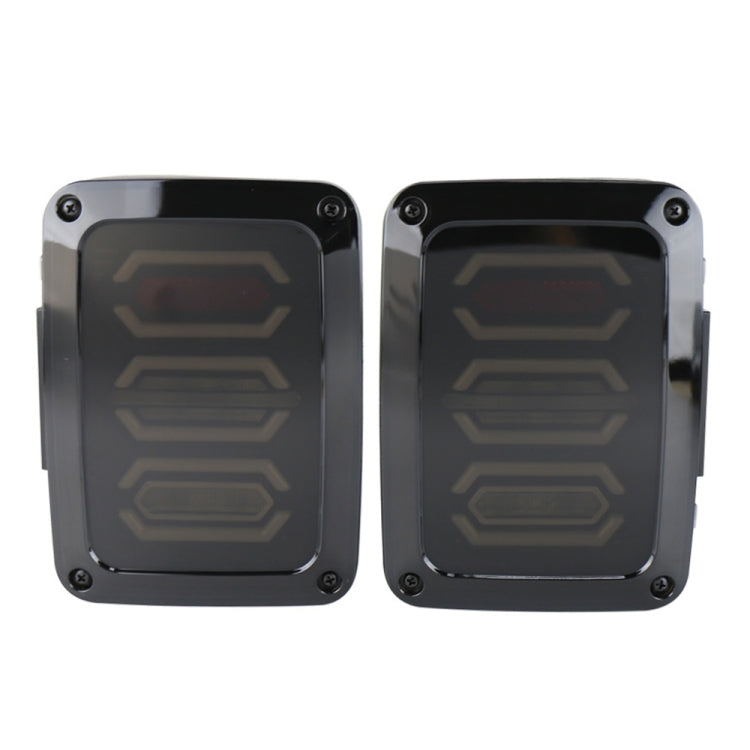 1 Pair 15W DC 12V IP67 4 in 1 Car LED Tail Lights / Driving Lights / Brake Lights/Turn Reverse, European Version
