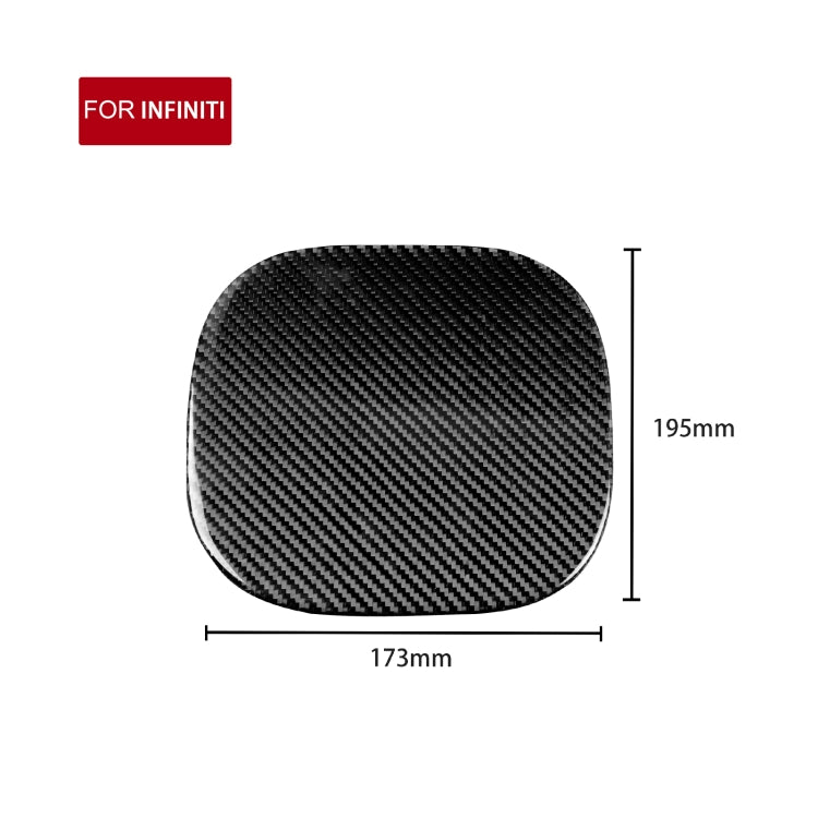Car Carbon Fiber Fuel Tank Cover Decorative Sticker for Infiniti FX 2009-2013/QX70 2014-, Left and Right Drive Universal, Fuel Tank Cover
