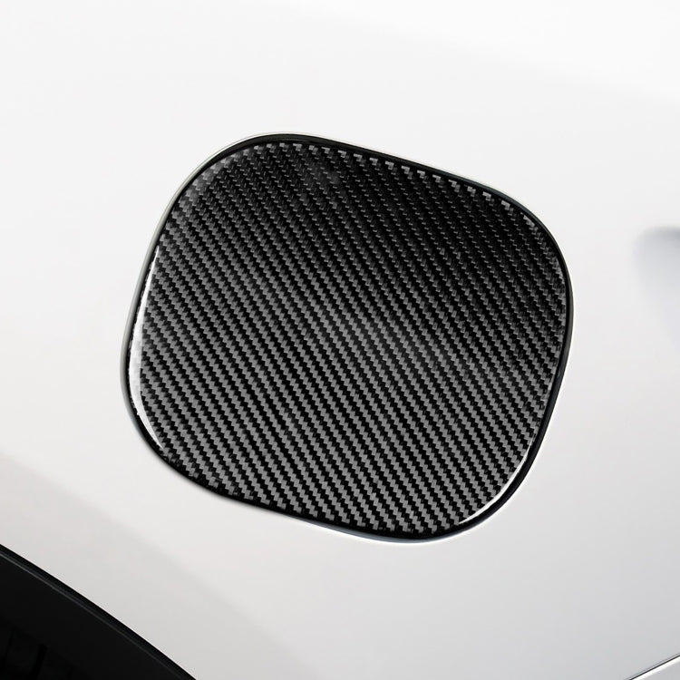 Car Carbon Fiber Fuel Tank Cover Decorative Sticker for Infiniti FX 2009-2013/QX70 2014-, Left and Right Drive Universal, Fuel Tank Cover
