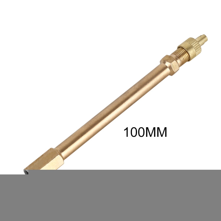 5 PCS Car Tires Valve Inflatable Extension Tube, Length: 100mm, 100mm, Pure Copper