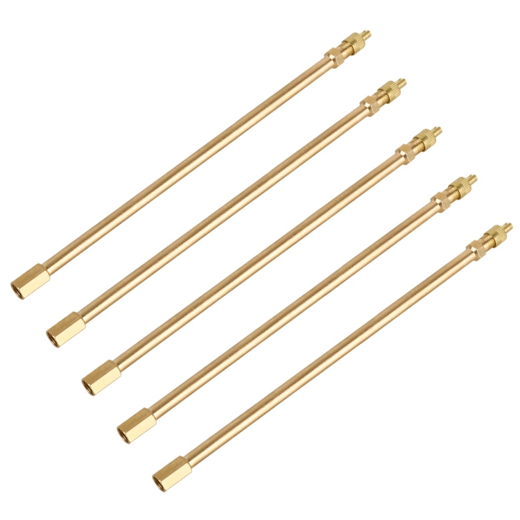 5 PCS Car Tires Valve Inflatable Extension Tube, Length: 200mm, 200mm, Pure Copper