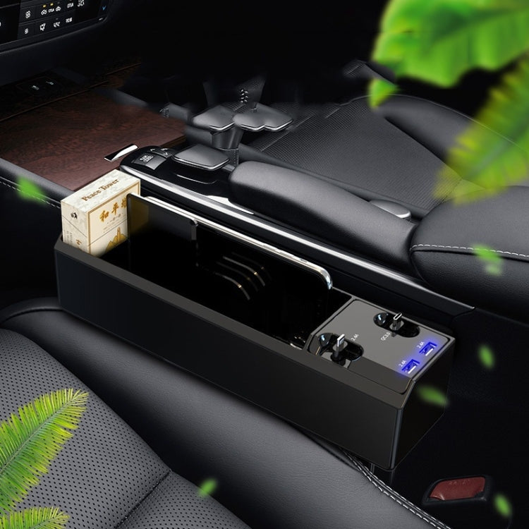Micro USB + USB-C / Type-C + 8PIN Interface Car Multi-functional Cup Holder Seat Gap Side Storage Box, Micro USB + USB-C / Type-C + 8PIN