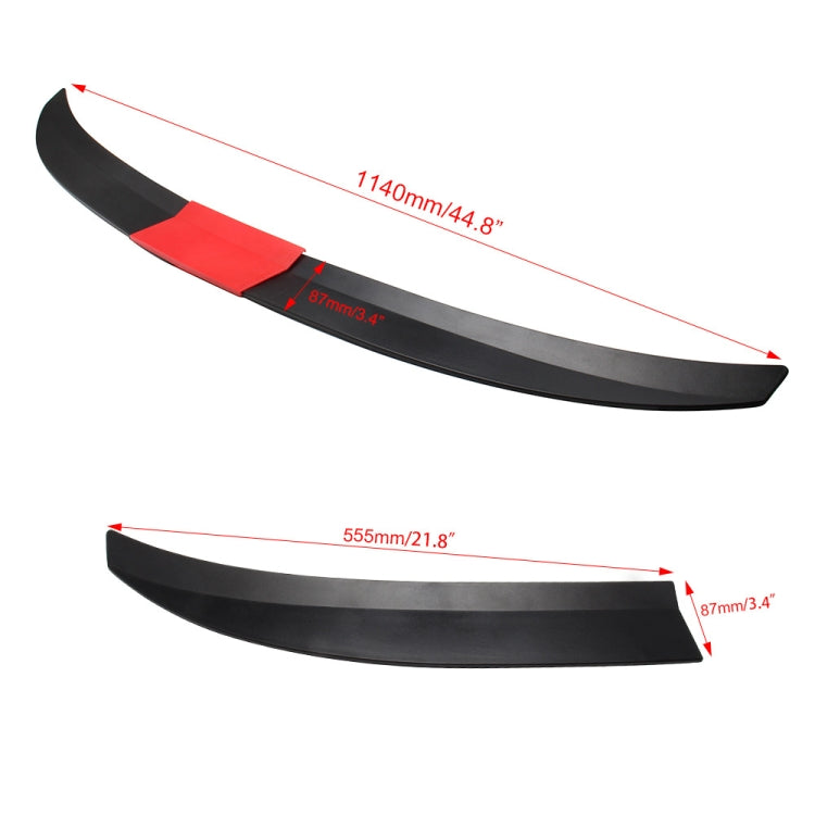 Car Modified ABS Three-stage Rear Wing Side Spoiler Lip, Three-stage