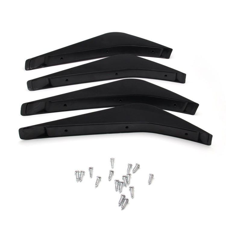 4 PCS Car Modified ABS Rear Wing Side Spoiler Lip for Chevrolet Corvette, For Chevrolet Corvette
