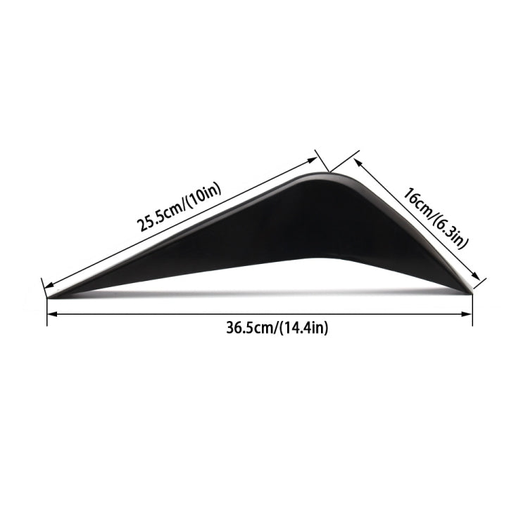 4 PCS Car Modified ABS Rear Wing Side Spoiler Lip for Chevrolet Corvette, For Chevrolet Corvette