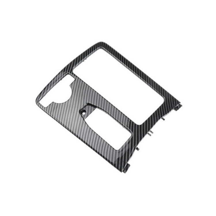 Car Carbon Fiber Central Control Storage Box Square Cover 2046800107 for Mercedes-Benz C-Class W204 2007-2014, Left Driving, Square Carbon Fiber