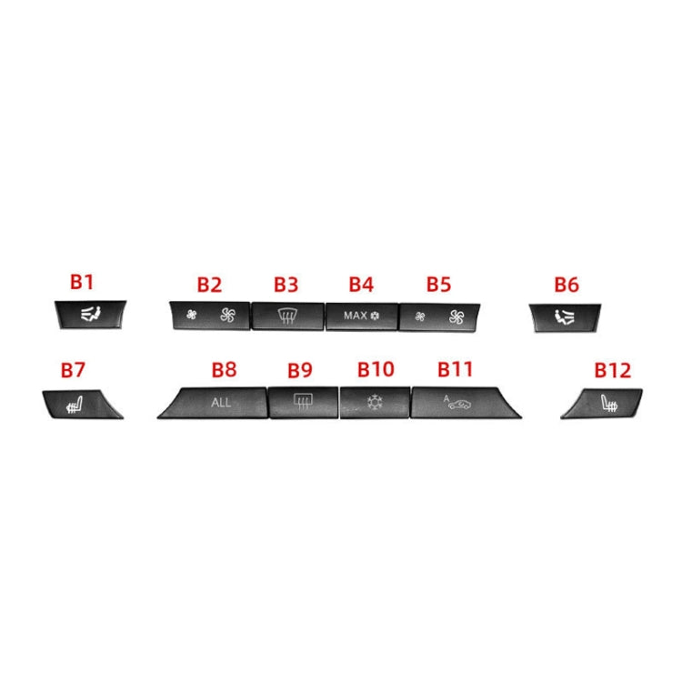 Car Air Conditioner Panel Switch Button 12-button 61319313923 for BMW  F10 / F07 / F02, 12-button