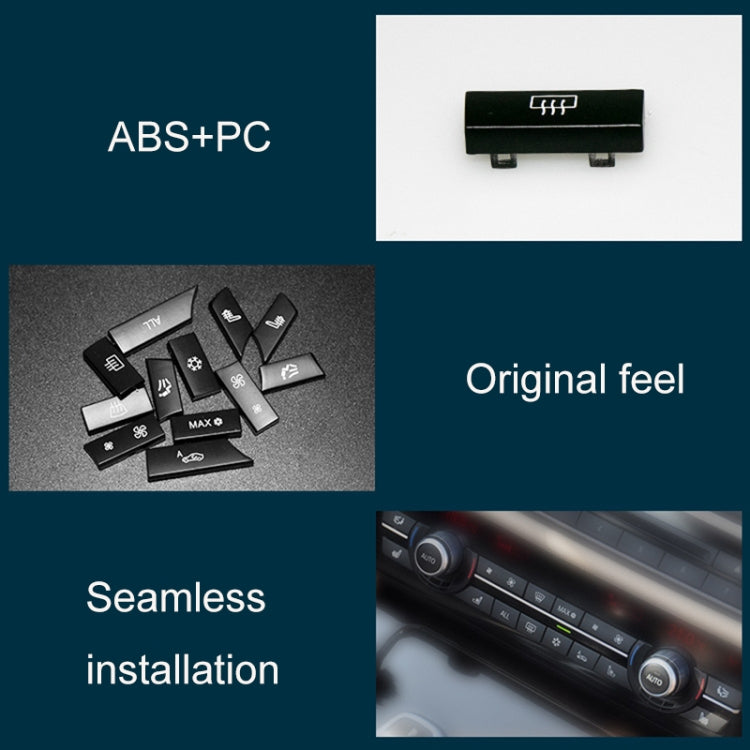 Car Air Conditioner Panel Switch Button 12-button 61319313923 for BMW  F10 / F07 / F02, 12-button