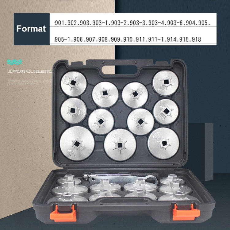 23 in 1  Car Bowl Cap Type Oil Filter Wrench Removal Tool Random Color Delivery, 23 in 1