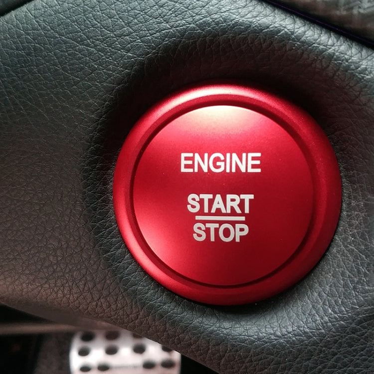 Car Engine Start Key Push Button Ring Trim Sticker Decoration for Mercedes-Benz A-Class 2013-2018 / C-Class 2015-2018 / GLA, For Mercedes-Benz A-Class (Red), For Mercedes-Benz A-Class (Blue)