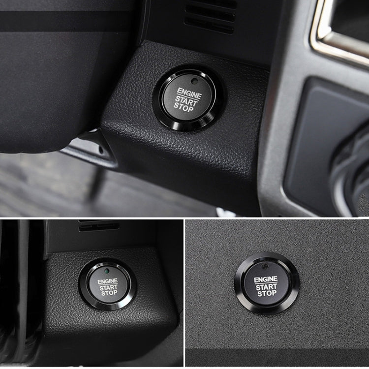 Car Engine Start Key Push Button Ring Trim Sticker Decoration for Ford F150, For Ford F150 (Black), For Ford F150 (Gold), For Ford F150 (Blue), For Ford F150 (Red), For Ford F150 (Silver)