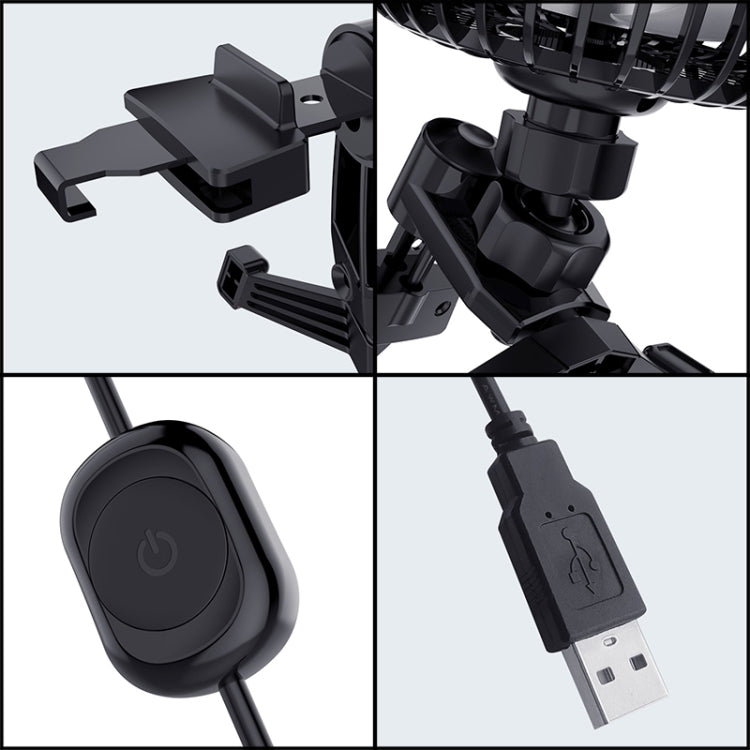 3R-3008 Car USB Air Outlet / Dashboard Fan, 3R-3008