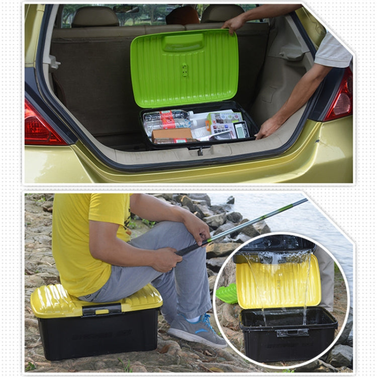3R-2001 Car / Household Storage Box Sealed Box, Capacity: 50L, 50L (Black), 50L (Pink), 50L (Green), 50L (Blue), 50L (Yellow)