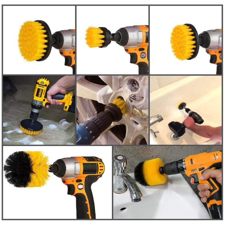 23 in 1 Floor Wall Window Glass Cleaning Descaling Electric Drill Brush Head Set, 23 in 1
