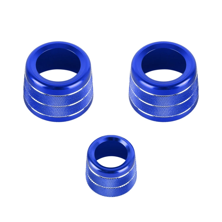 3 PCS / Set Air Conditioning Knob Metal Decorative Ring for BMW X3 / X4 / 5 Series / 7 Series / 6 Series GT, For BMW X3 / X4(Blue), For BMW X3 / X4(Red), For BMW X3 / X4(Silver)