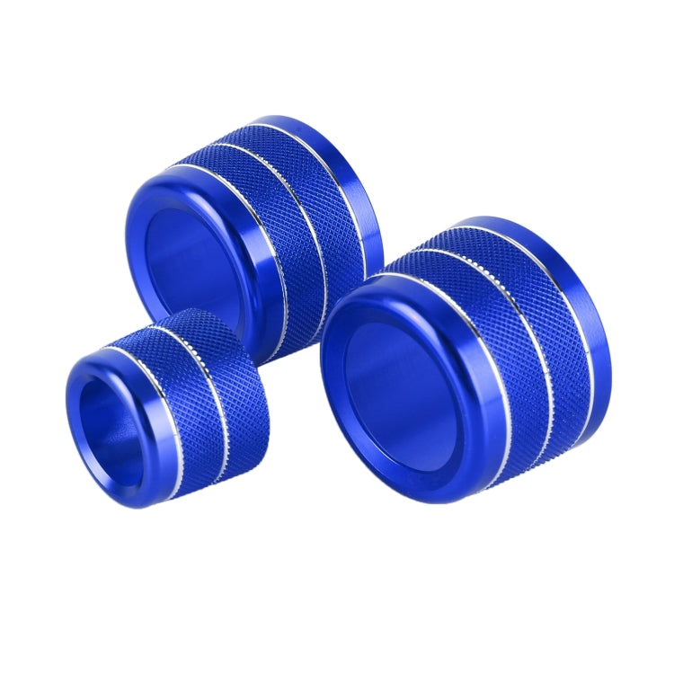3 PCS / Set Air Conditioning Knob Metal Decorative Ring for BMW X3 / X4 / 5 Series / 7 Series / 6 Series GT, For BMW X3 / X4(Blue), For BMW X3 / X4(Red), For BMW X3 / X4(Silver)