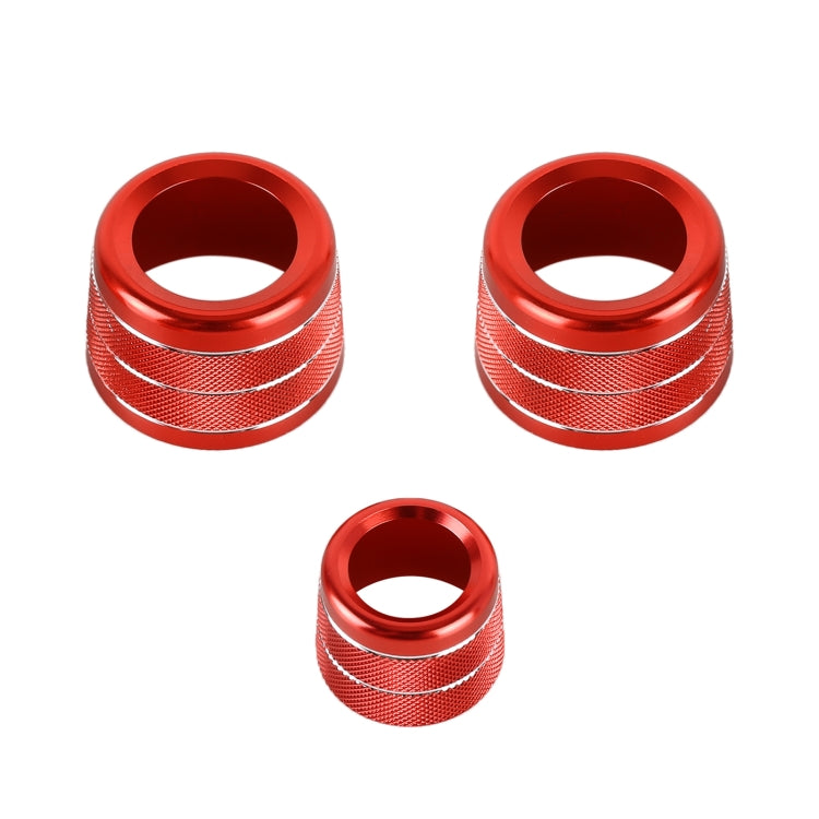3 PCS / Set Air Conditioning Knob Metal Decorative Ring for BMW X3 / X4 / 5 Series / 7 Series / 6 Series GT, For BMW X3 / X4(Blue), For BMW X3 / X4(Red), For BMW X3 / X4(Silver)