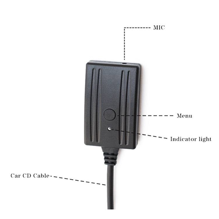 Car AUX Bluetooth Audio Cable + MIC for BMW E60 E63 E64, For BMW E60 E63 E64