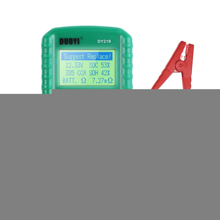 DUOYI DY219 Digital Battery Analyzer Car Fault Diagnostic Device Current and Voltage Detector, DY219