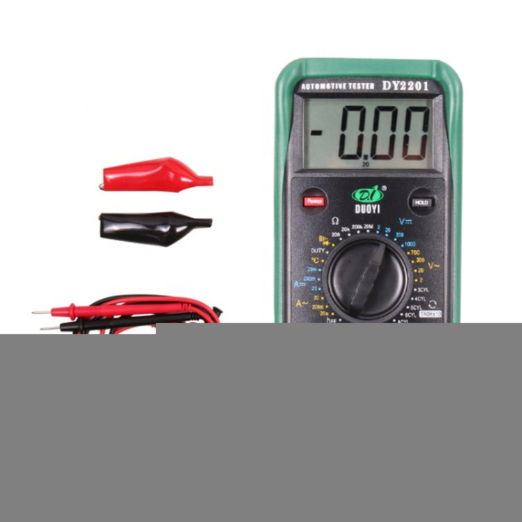 DUOYI DY2201 Car High-precision Digital Automobile Multi-function Maintenance Automatic Universal Meter, DY2201